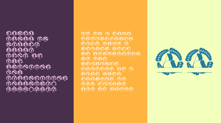 Barlena Split Monogram Font