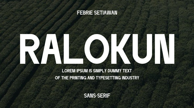 RALOKUN Font