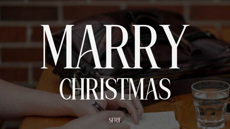 Marry Christmas Font