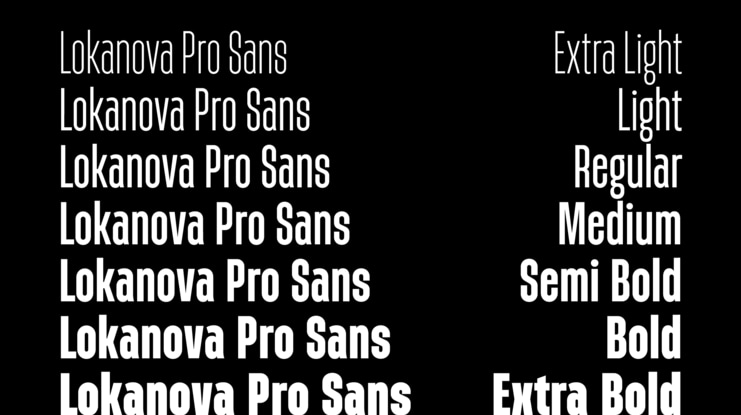 Lokanova Pro Sans Serif Font