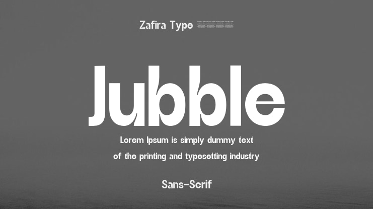 Jubble Font