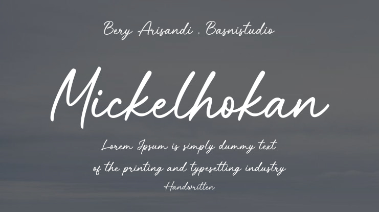 Mickelhokan Font
