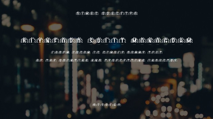 Blynford Split Monogram Font