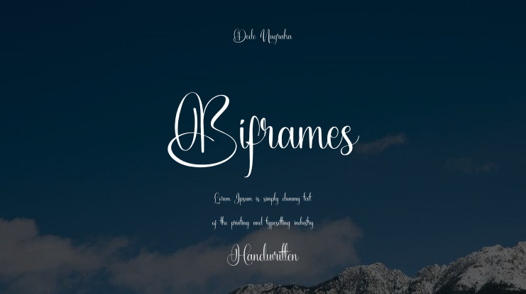 Biframes Font