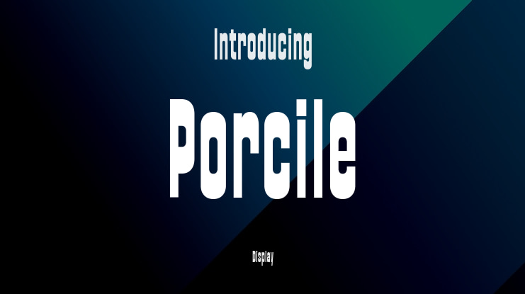 Porcile Font Family