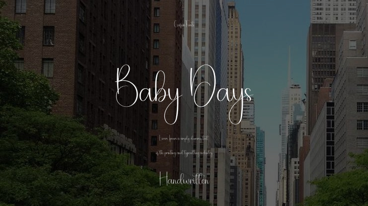 Baby Days Font