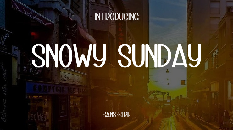 Snowy  Sunday Font