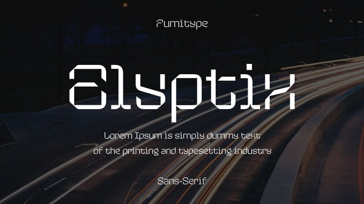 Elyptix Font