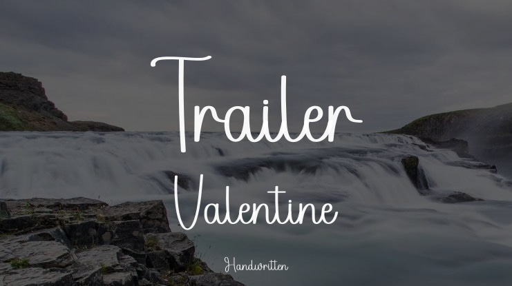 Trailer Valentine Font
