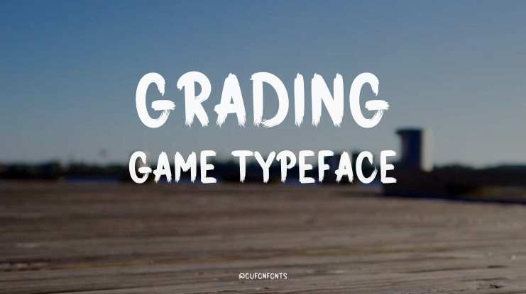 Grading Game Font