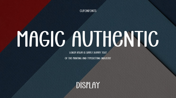 Magic Authentic Font