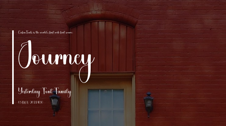 Journey Yesterday Font
