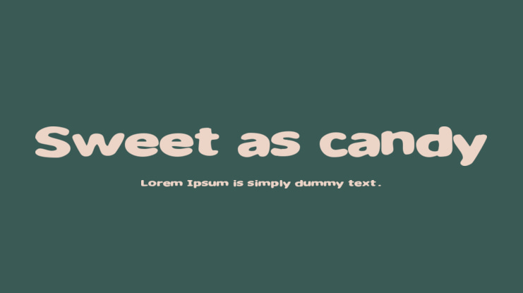 Sweet as candy Font