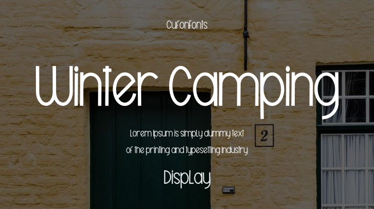 Winter Camping Font