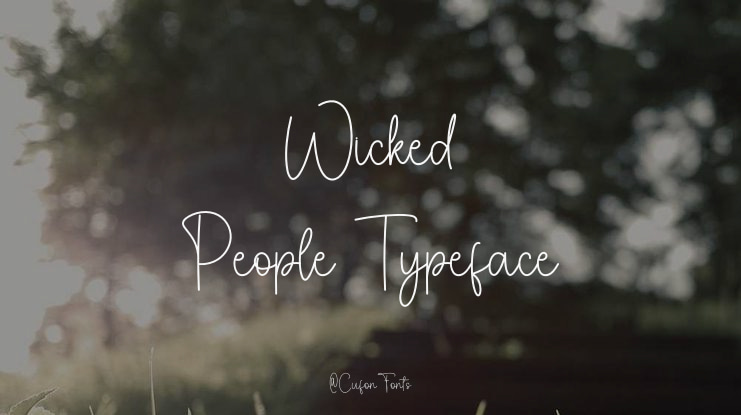 Wicked People Font