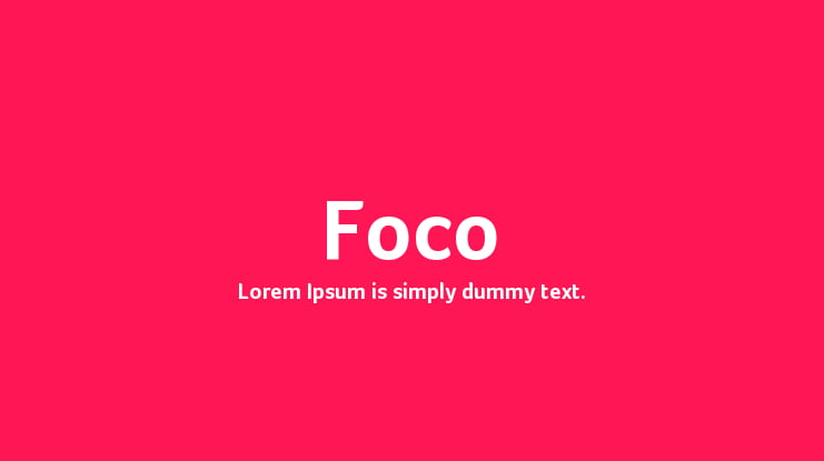 Foco Font Family