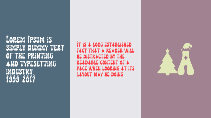 December Christmas Font