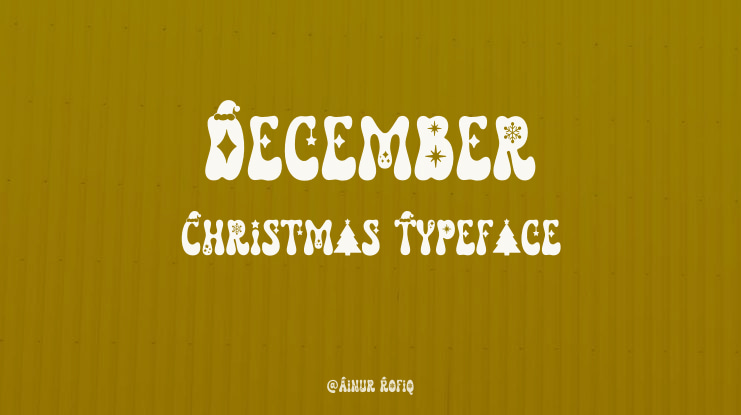 December Christmas Font