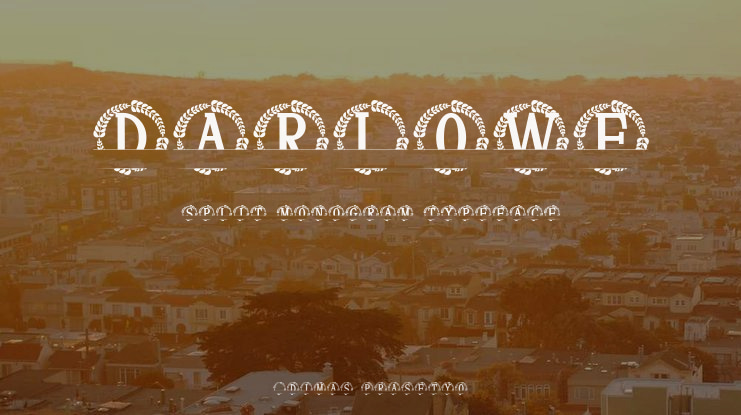 Darlowe Split Monogram Font
