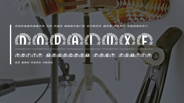 Doraluxe Split Monogram Font