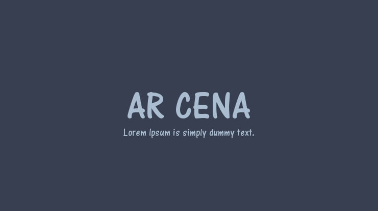 AR CENA Font
