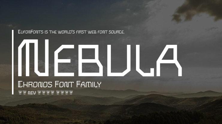 Nebula Chronos Font Family