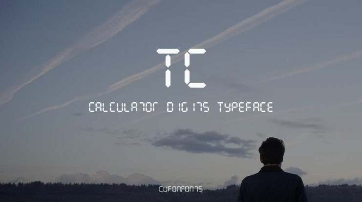TC Calculator Digits Font