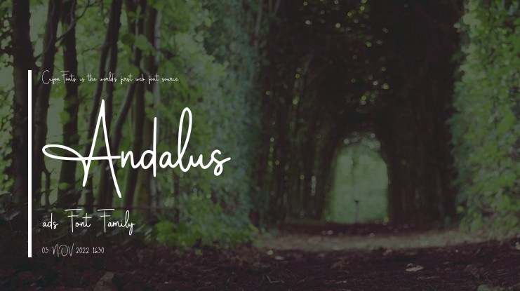 Andalus ads Font