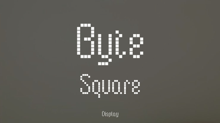 Byte Square Font Family