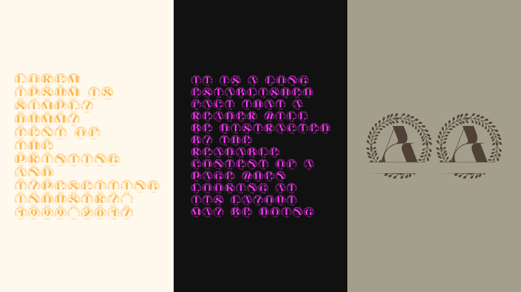 Fleuriton Split Monogram Font