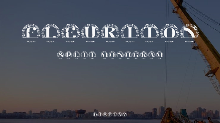 Fleuriton Split Monogram Font