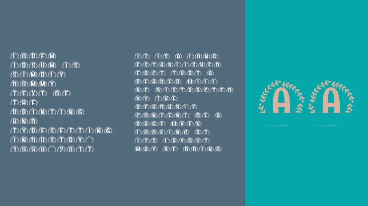 Harborcrest Split Monogram Font