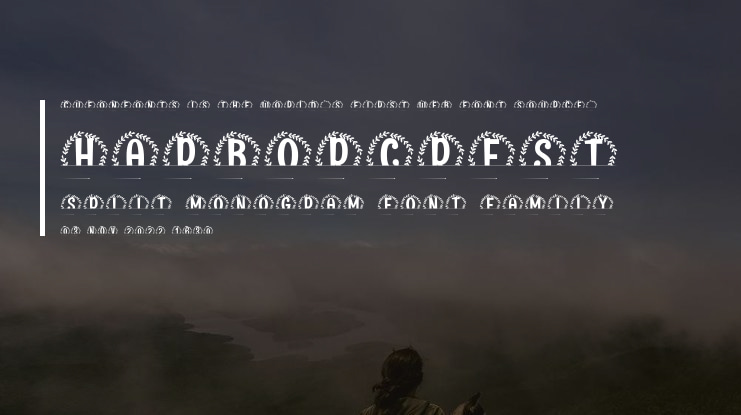 Harborcrest Split Monogram Font