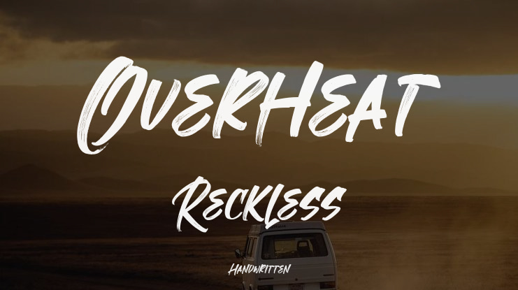 Overheat Reckless Font