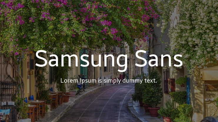 Samsung Sans Font Family