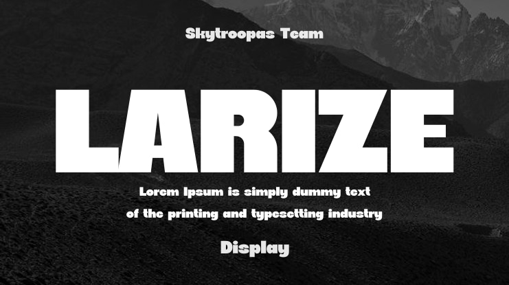 LARIZE Font