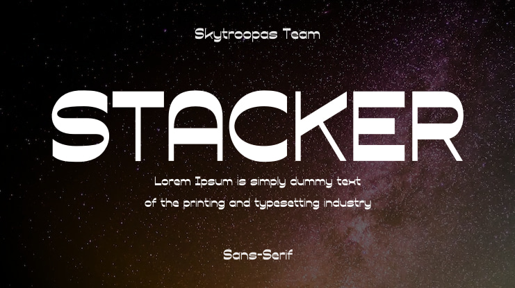STACKER Font