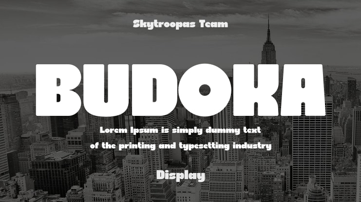 BUDOKA Font