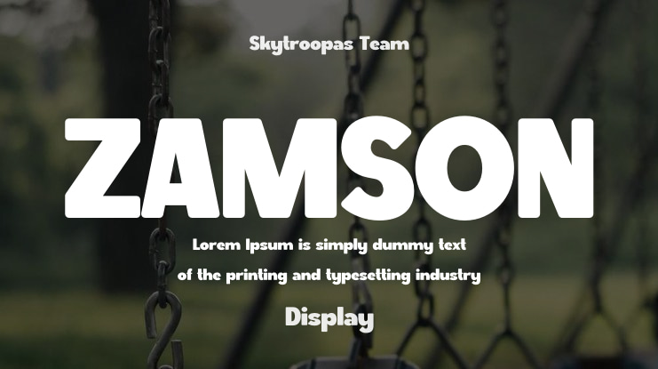 ZAMSON Font