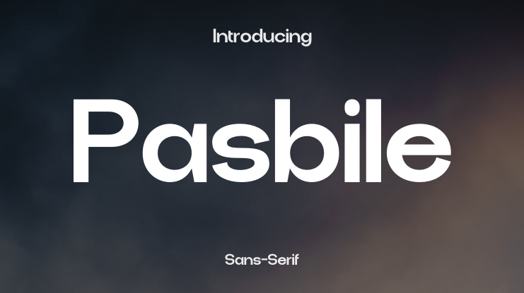Pasbile Font