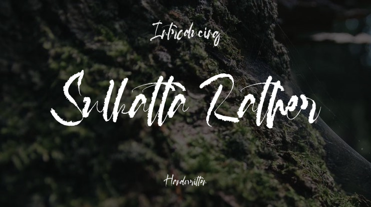 Sulkatta Rather Font