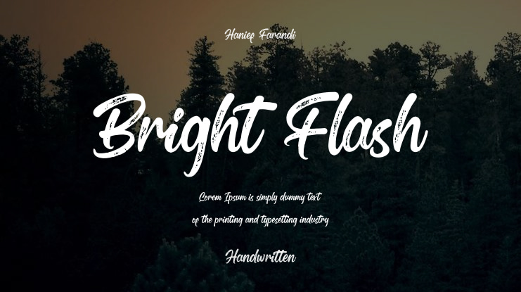 Bright Flash Font