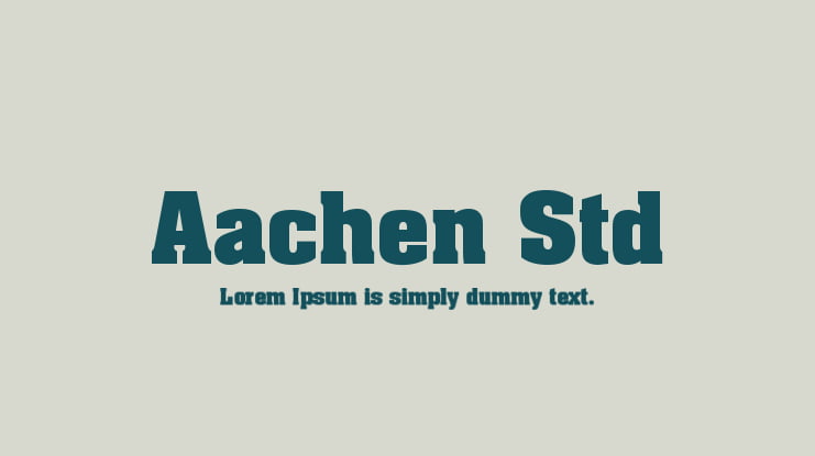 Aachen Std Font