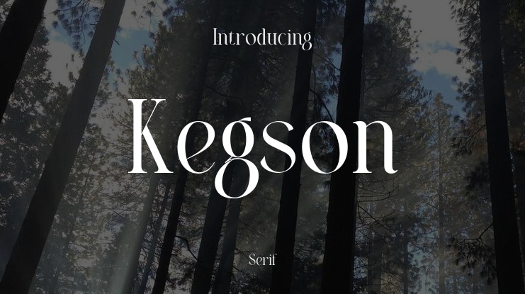 Kegson Font