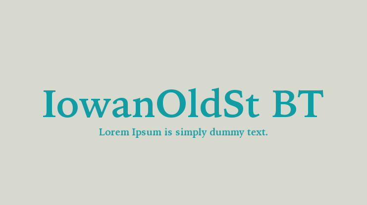 IowanOldSt BT Font Family