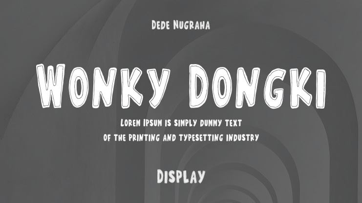 Wonky Dongki Font