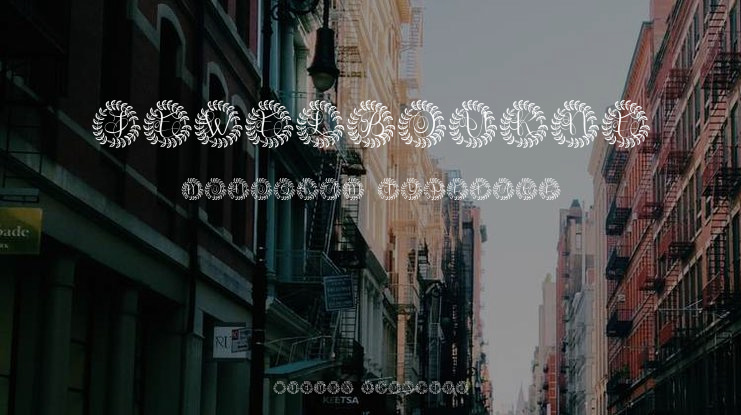 Jewelbourne Monogram Font