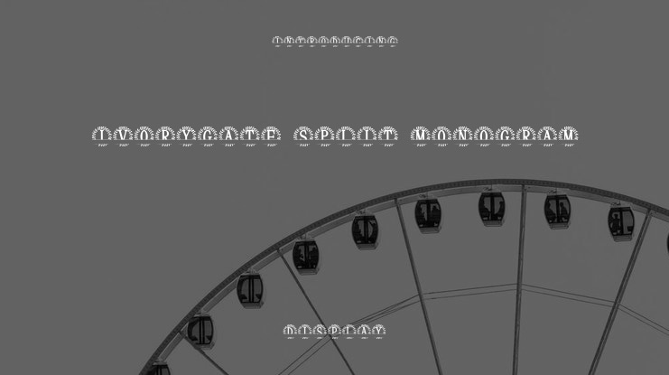 Ivorygate Split Monogram Font