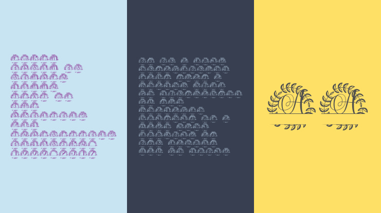 Jewelbourne Split Monogram Font