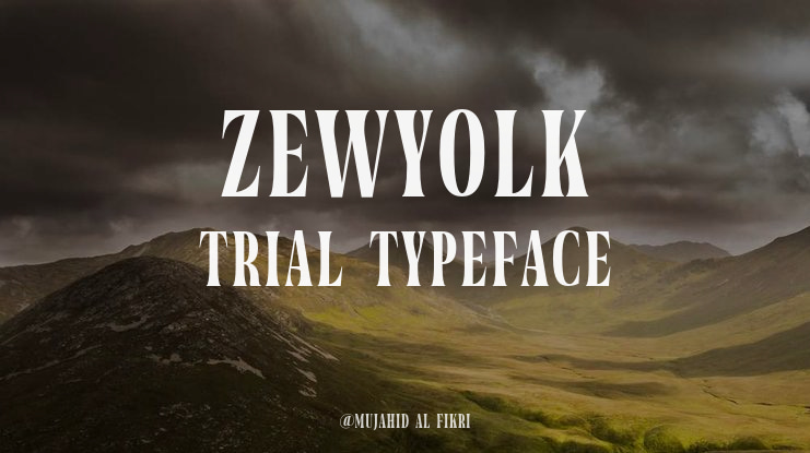 Zewyolk Trial Font Family